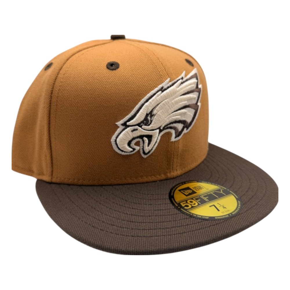 Philadelphia Eagles Roasted Peanut and Chocolate Two-Tone New Era 59FIFTY Fitted Hat