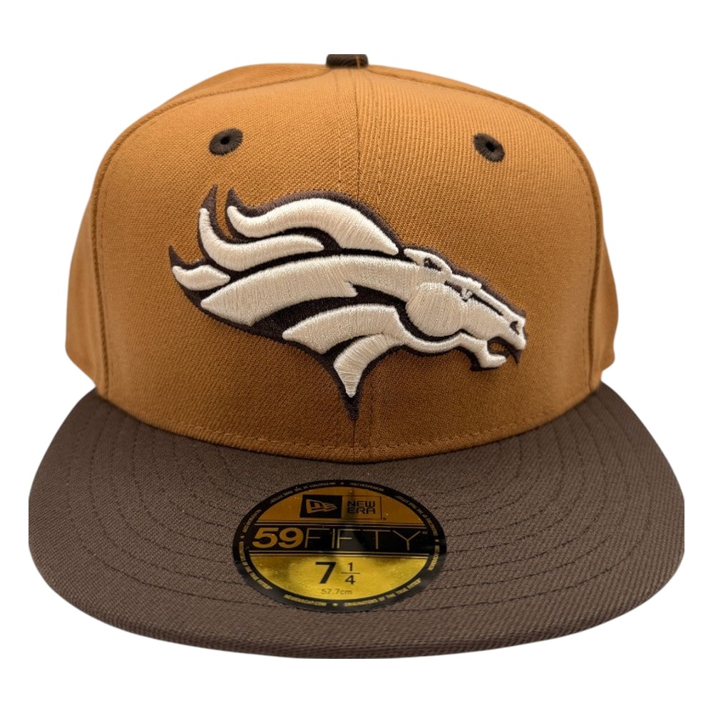 Denver Broncos Roasted Peanut and Chocolate Two-Tone New Era 59FIFTY Fitted Hat