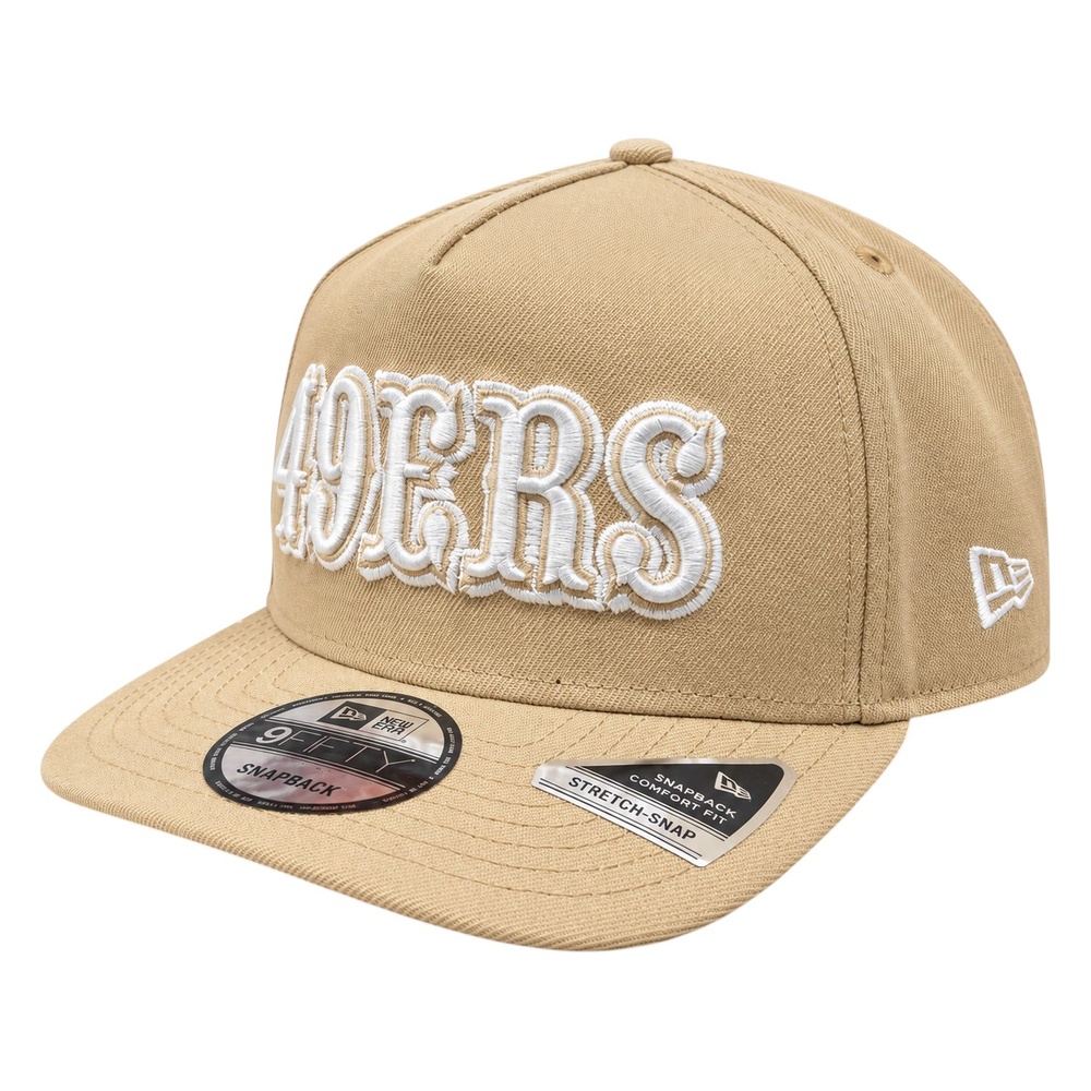 San Francisco 49ers Camel Brown 60 Season Patch New Era 9FIFTY A-Frame Snapback Hat