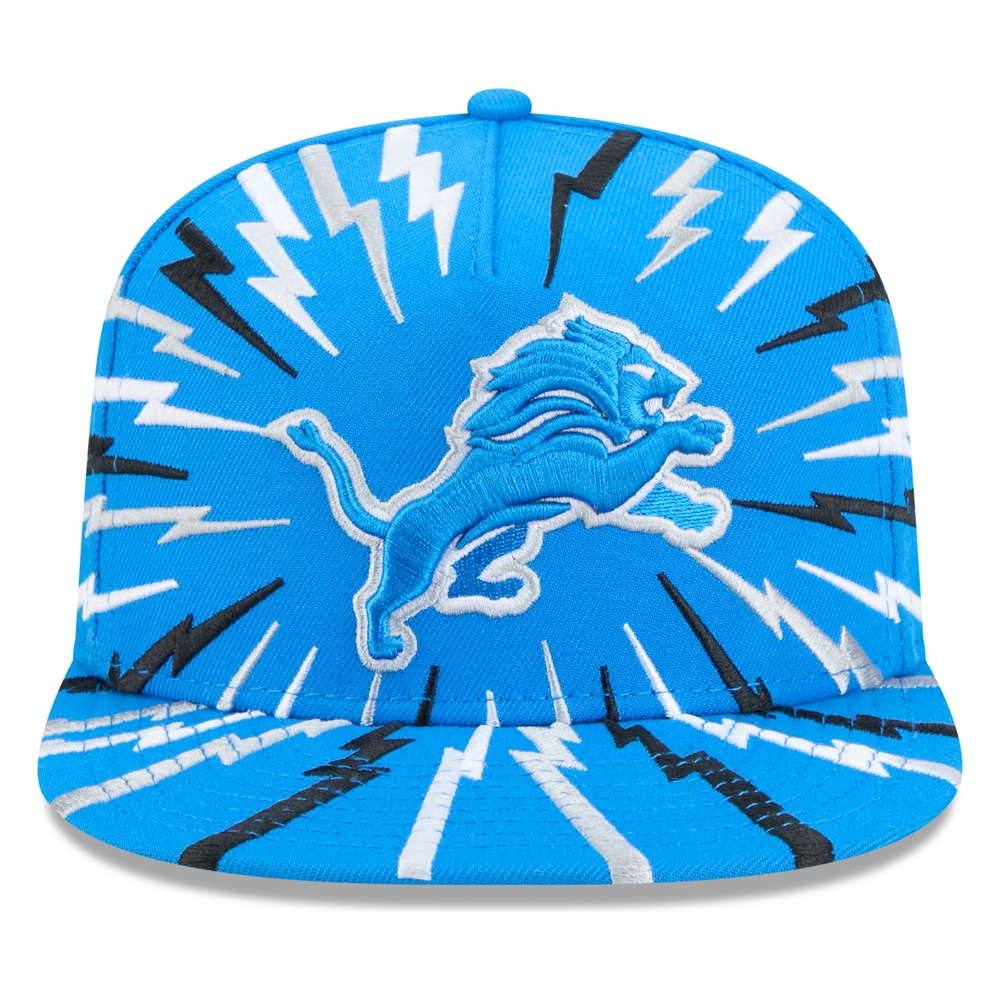 Detroit Lions Blue Bolt New Era 9FIFTY A-Frame Snapback Hat