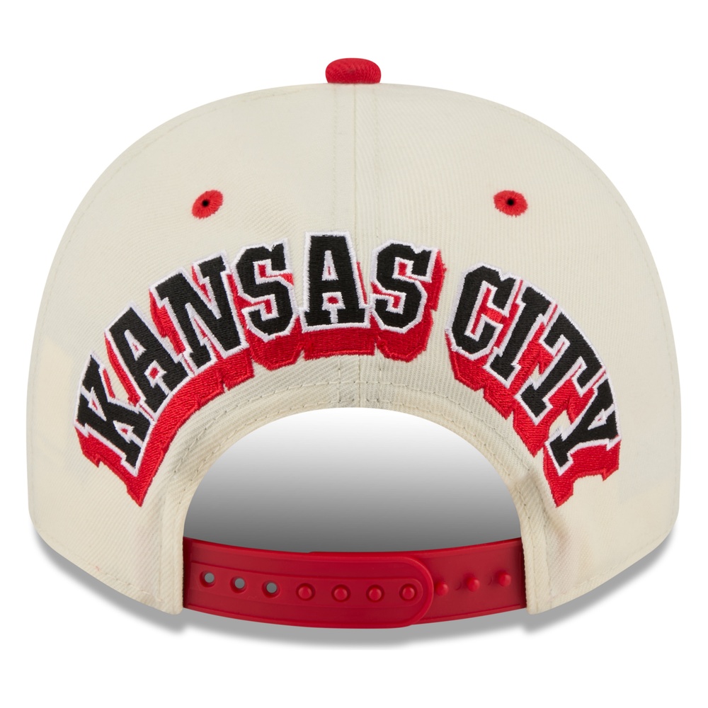 Kansas City Chiefs Chrome and Red Rear Hit New Era 9FIFTY A-Frame Snapback Hat