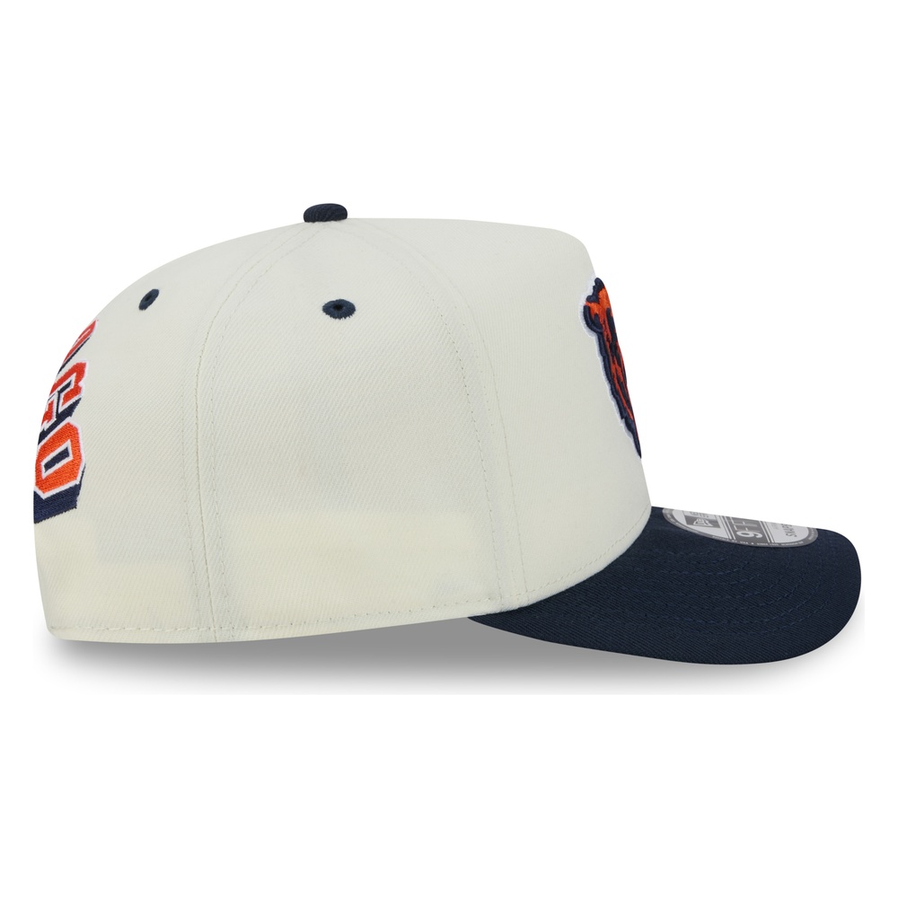 Chicago Bears Chrome and Navy Rear Hit New Era 9FIFTY A-Frame Snapback Hat