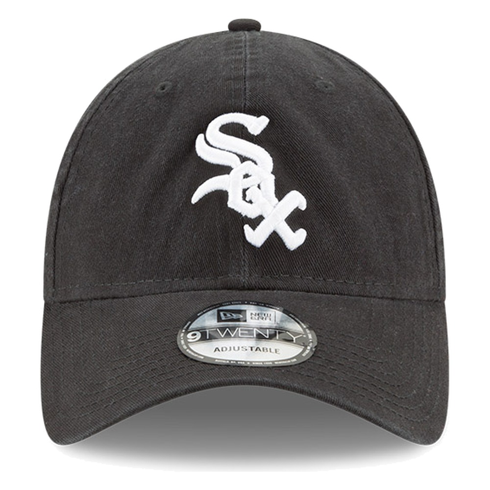 Chicago White Sox Black Core Classic New Era 9TWENTY Adjustable Hat