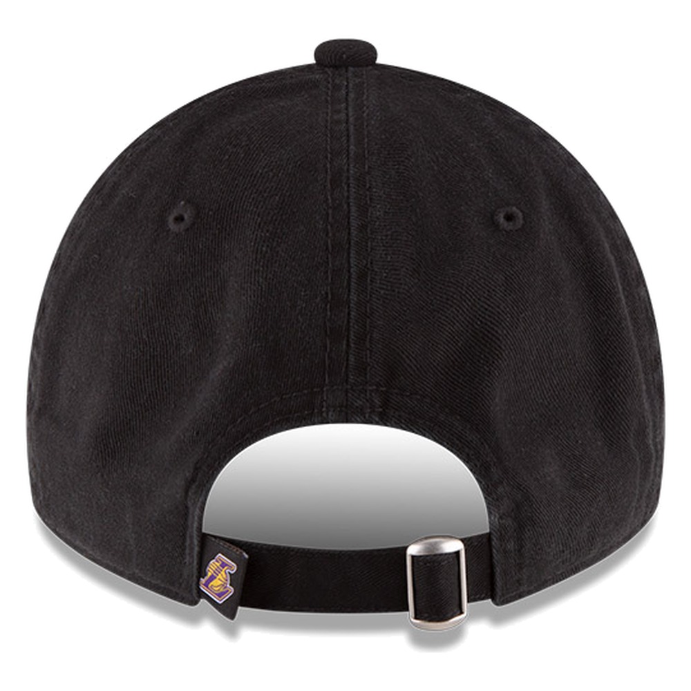 Los Angeles Lakers Black Core Classic New Era 9TWENTY Adjustable Hat