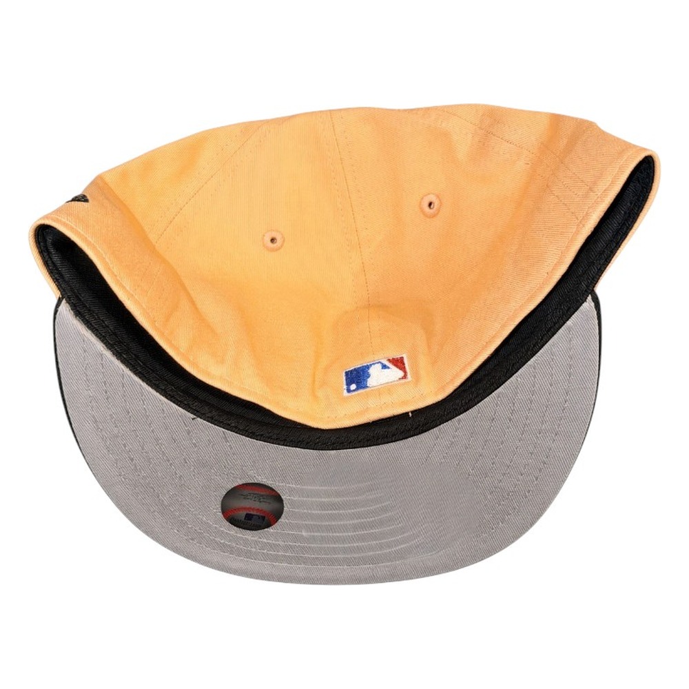 Florida Marlins Peach and Black PR Logo 1993 Inaugural Patch Gray UV New Era 59FIFTY Fitted Hat