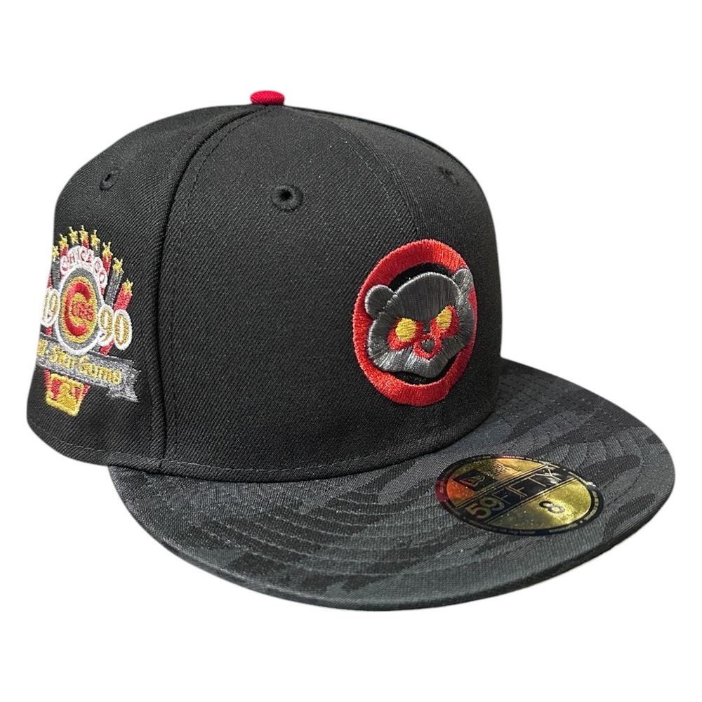 Chicago Cubs Black and Camo 1990 ASG Patch Gray UV New Era 59FIFTY Fitted Hat