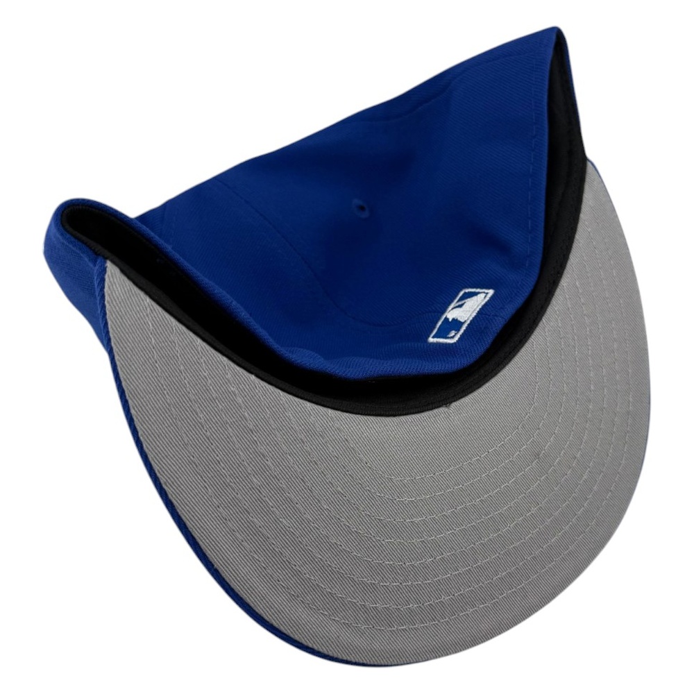 Los Angeles Dodgers Royal Blue Back to World Series Champions Patch Grey UV New Era 59FIFTY Fitted Hat