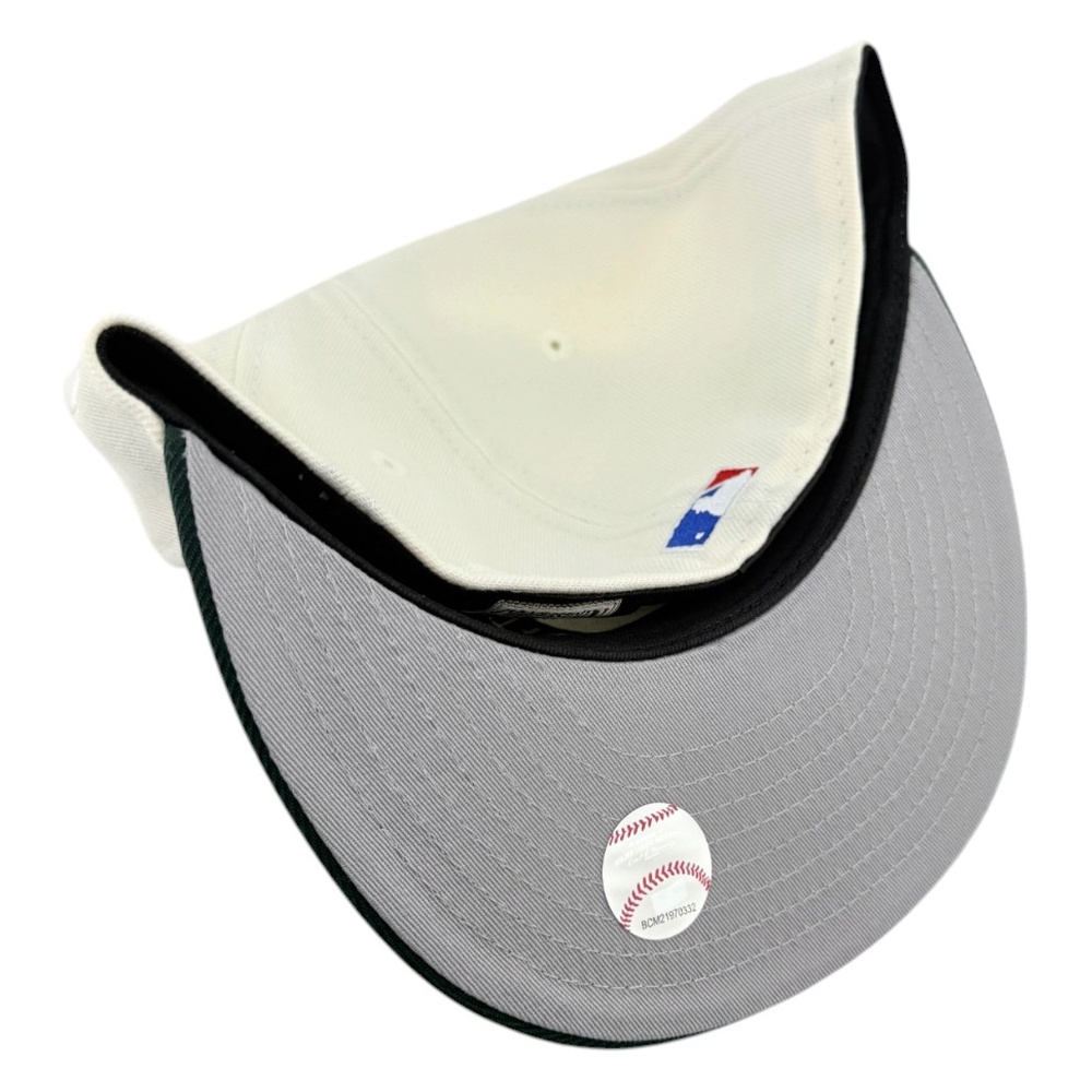 Los Angeles Dodgers Chrome and Dark Green Interlocking LA Logo 1988 World Series Patch Grey UV New Era 59FIFTY Fitted Hat