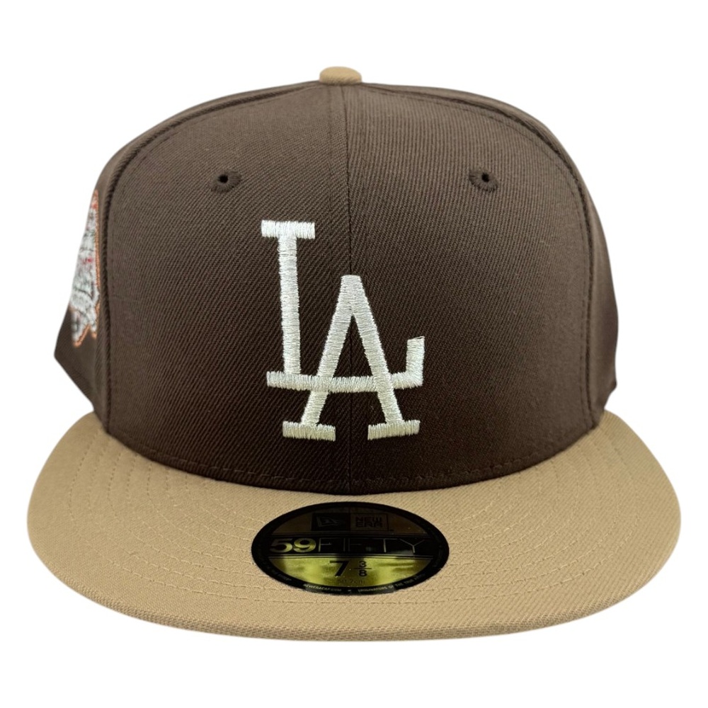Los Angeles Dodgers Brown and Khaki Viva Patch Grey UV New Era 59FIFTY Fitted Hat