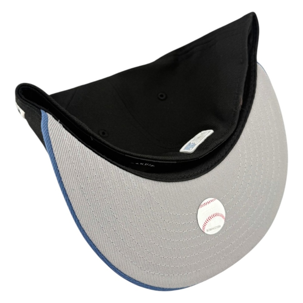 Los Angeles Dodgers Black and Light Blue Viva Patch Grey UV New Era 59FIFTY Fitted Hat