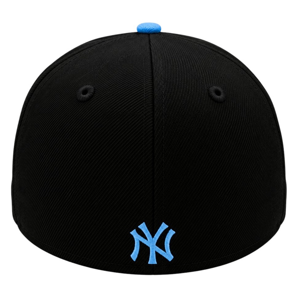 New York Yankees Black with Drip Logo Sky Blue UV Era 59FIFTY Fitted Hat