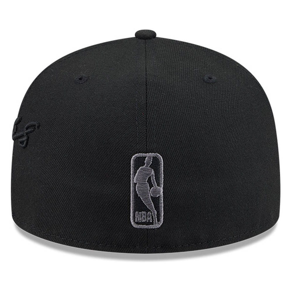 Los Angeles Lakers Black Side Script New Era 59FIFTY Fitted Hat