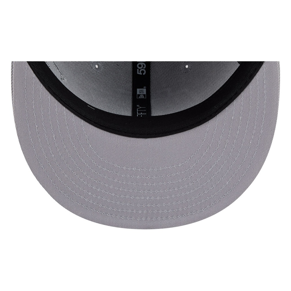 Los Angeles Kings Grey Side Script New Era 59FIFTY Fitted Hat