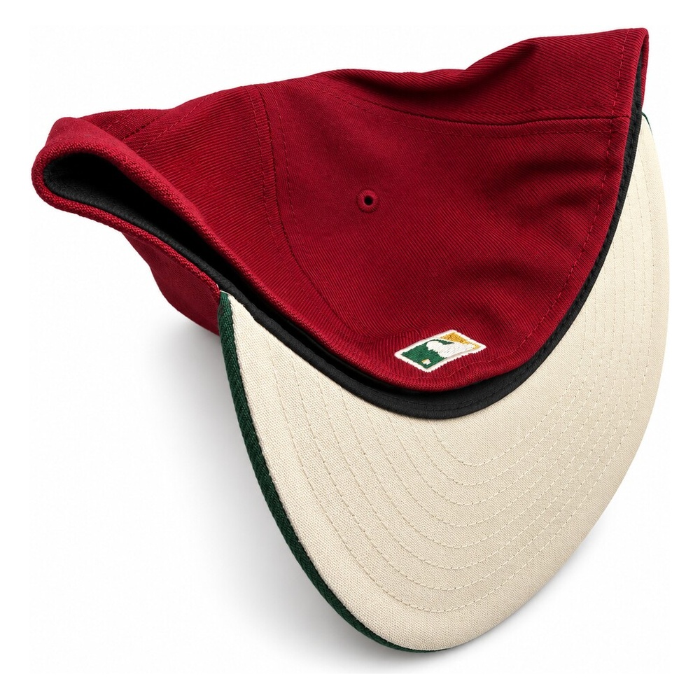 Boston Red Sox Dark and Green Two Tone "Evergold" Collection Cream UV New Era 59FIFTY Fitted Hat