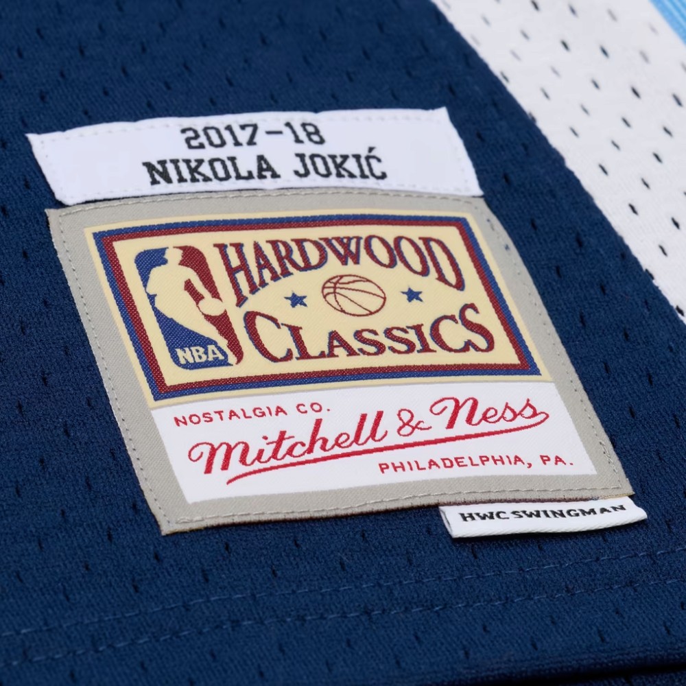 Denver Nuggets Nikola Jokic Navy 2017-18 Mitchell & Ness Swingman Jersey