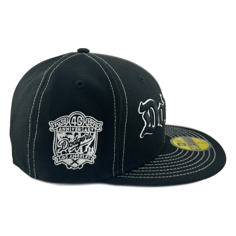 Los Angeles Dodgers Old English 40th Anniversary Patch New Era 59FIFTY Fitted Hat