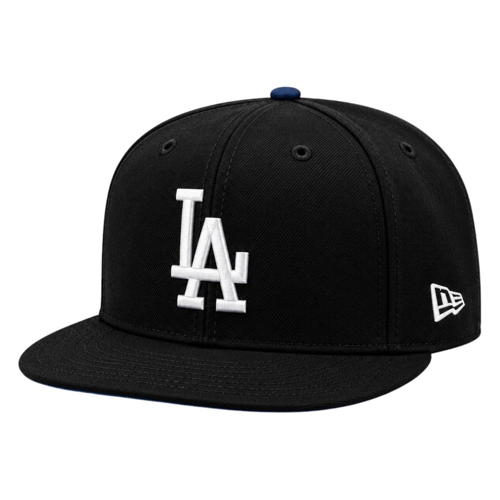 Los Angeles Dodgers Black Side Script Royal Blue UV New Era 59FIFTY Fitted Hat