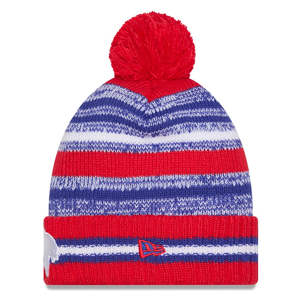 Buffalo Bills Royal Blue Cheer New Era Pom Knit Hat