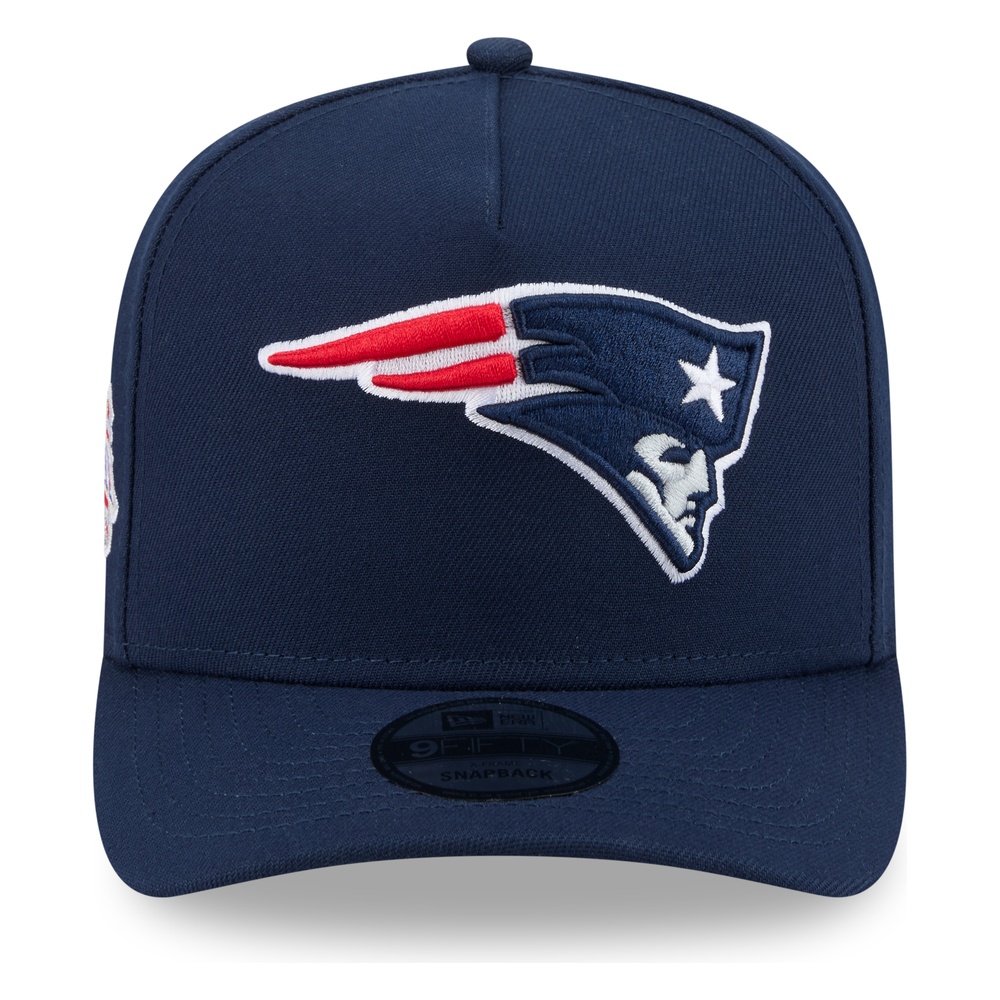 New England Patriots Navy Super Bowl XXXVI Patch New Era 9FIFTY A-Frame Snapback Hat