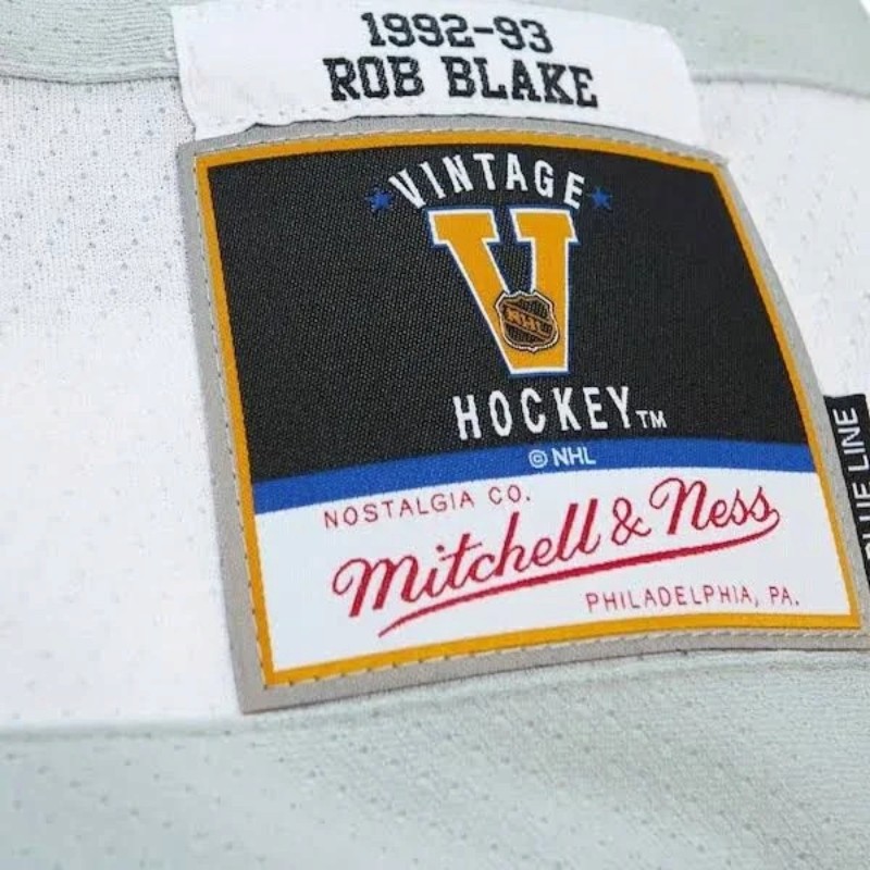 Los Angeles Kings Rob Blake Black 1992-93 Power Play NHL Mitchell & Ness Hockey Jersey
