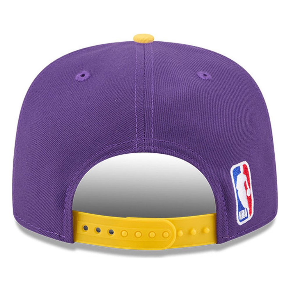 Los Angeles Lakers Purple 2026 NBA Tip Off Split Panel New Era 9FIFTY Snapback Hat