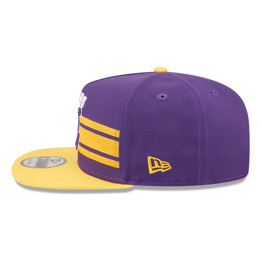Los Angeles Lakers Purple 2026 NBA Tip Off Split Panel New Era 9FIFTY Snapback Hat