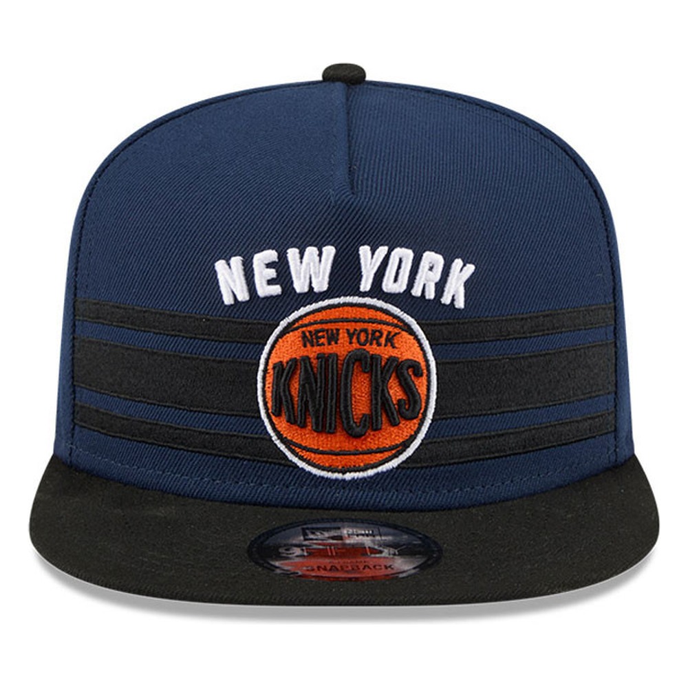 New York Knicks Navy 2026 NBA Tip Off Split Panel New Era 9FIFTY Snapback Hat