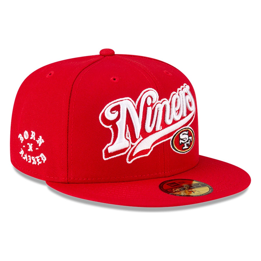 San Francisco 49ers Scarlet Red Born x Raised New Era 59FIFTY Fitted Hat