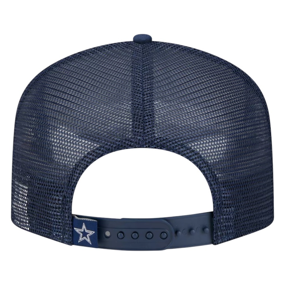 Dallas Cowboys White and Navy Distressed New Era 9FIFTY A-Frame Snapback Hat