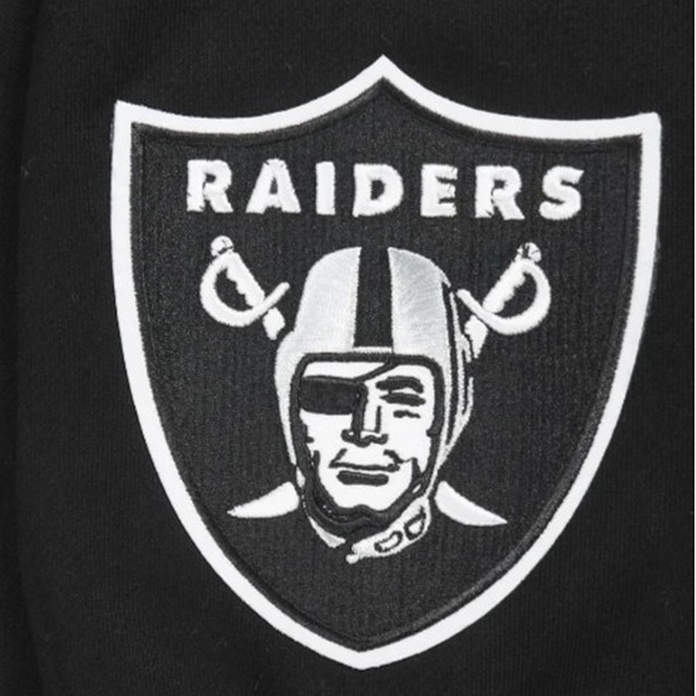 Las Vegas Raiders Black Pro Standard Wingspan Drop Shoulder Pullover Hoodie
