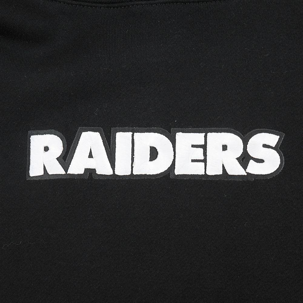 Las Vegas Raiders Black Pro Standard Wingspan Drop Shoulder Pullover Hoodie