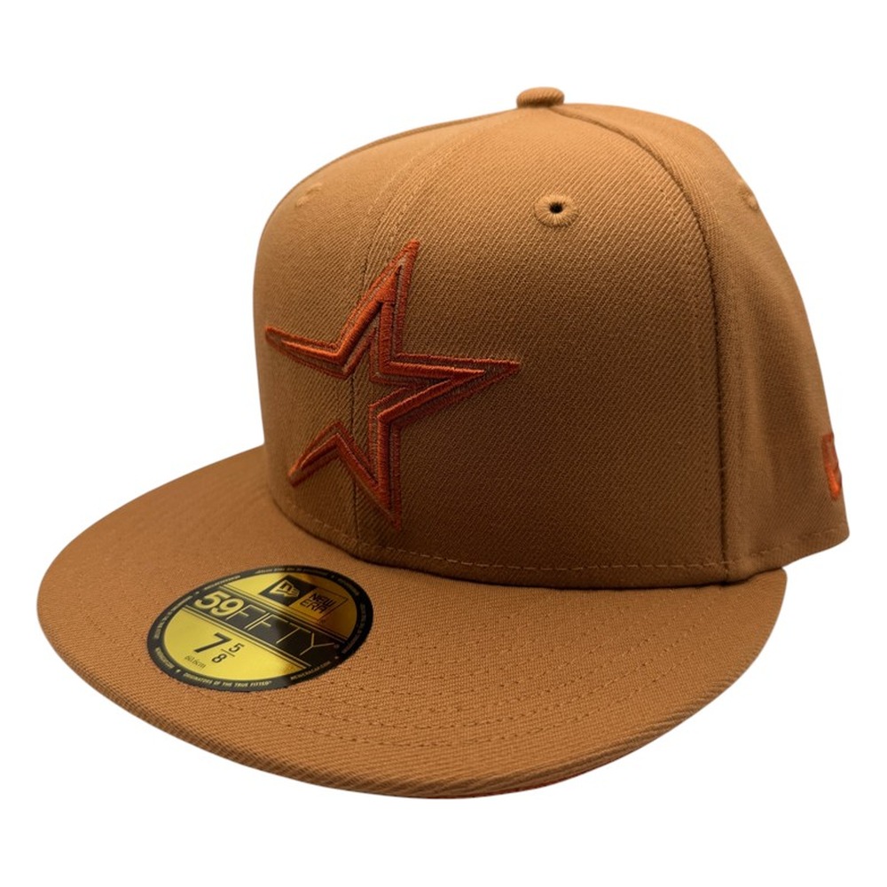 Houston Astros Light Bronze Fight Orange UV Astrodome Side Patch New Era 59FIFTY Fitted Hat