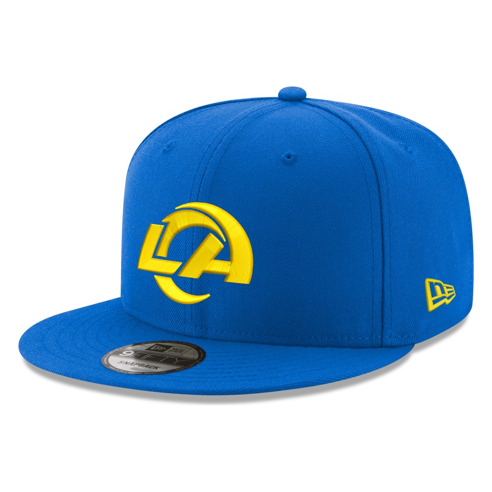 Los Angeles Rams Royal with Sol Yellow Logo New Era 9FIFTY Snapback Hat