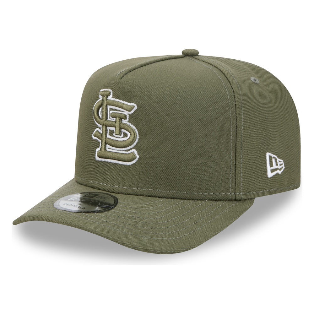 St. Louis Cardinals Olive Green 2011 World Series Patch New Era 9FIFTY A-Frame Snapback Hat