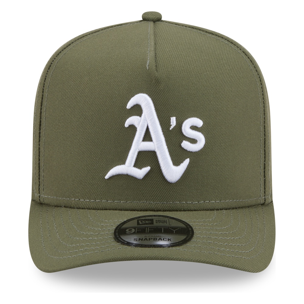 Oakland Athletics Olive Green 1989 World Series Patch New Era 9FIFTY A-Frame Snapback Hat