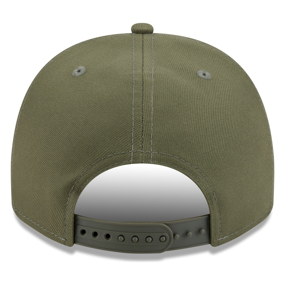 Los Angeles Dodgers Olive Green 2020 World Series Patch New Era 9FIFTY A-Frame Snapback Hat