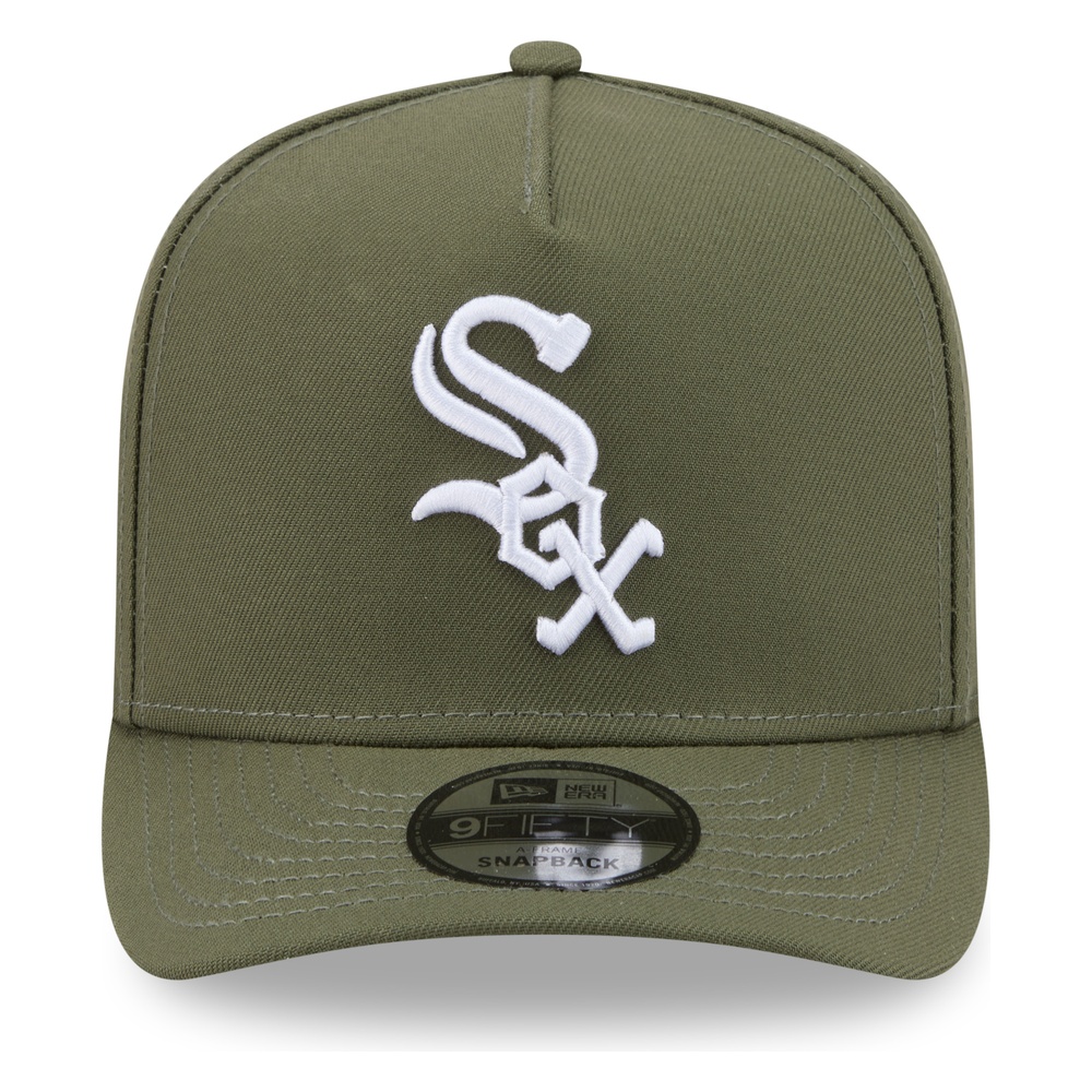 Chicago White Sox Olive Green 2005 World Champions 10th Anniversary Patch New Era 9FIFTY A-Frame Snapback Hat