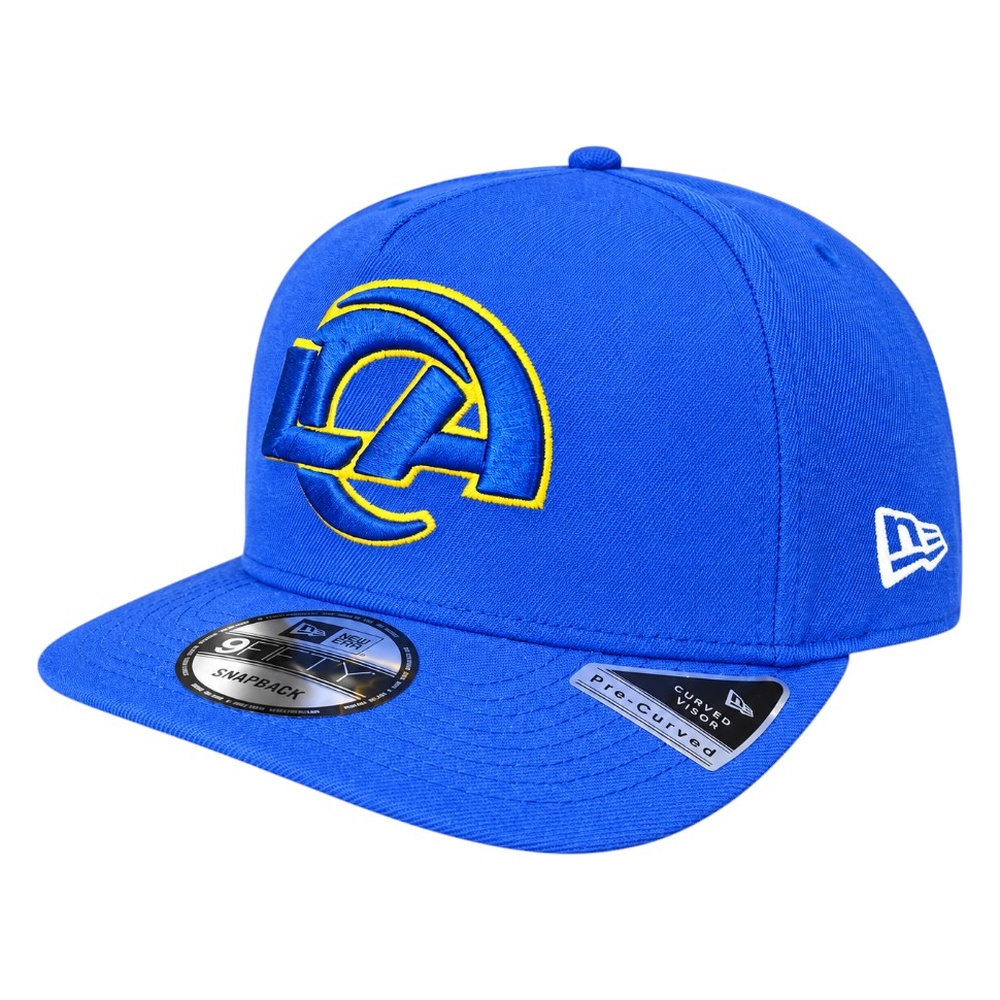 Los Angeles Rams Blue Side Script New Era 9FIFTY A-Frame Snapback Hat