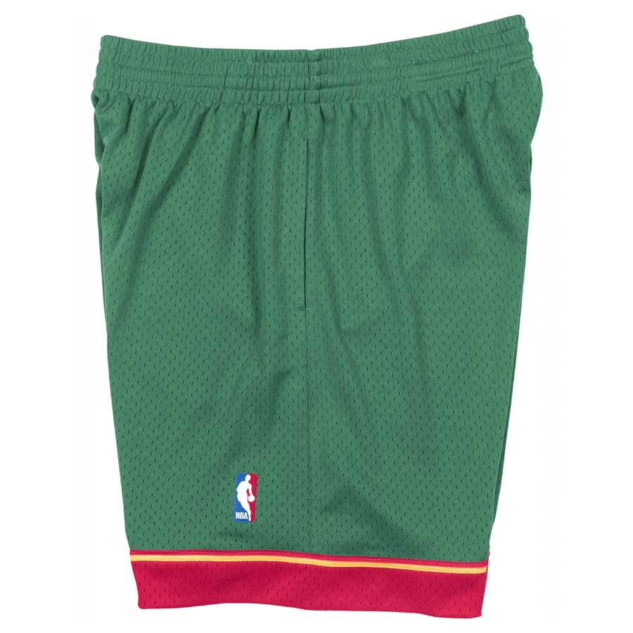 Seattle Supersonics Mitchell & Ness Hardwood Classics Team Green 1995-96 Swingman Shorts