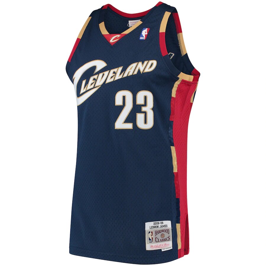 Youth Cleveland Cavaliers Lebron James Mitchell & Ness 2008-09 Hardwood Classics Swingman Navy Jersey