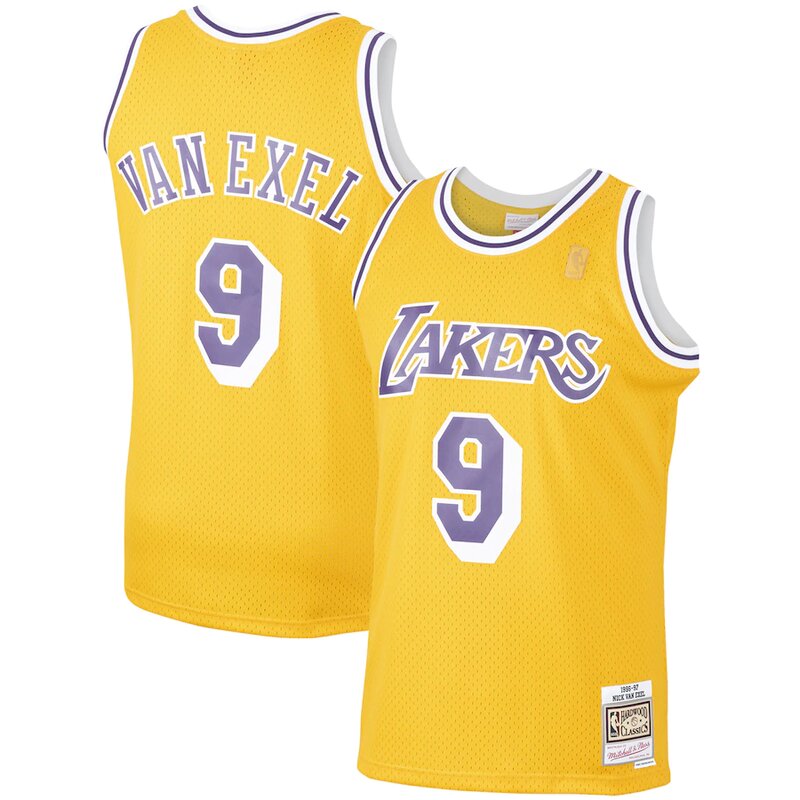 Los Angeles Lakers Nick Van Exel Mitchell & Ness 1996-97 Hardwood