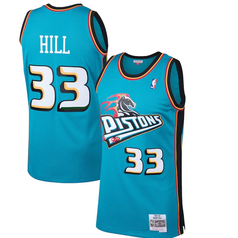 GRANT HILL! GAME WORN JERSEY❗️ 1999-00 Grant Hill Detroit Pistons Game Worn Jersey (RGU
