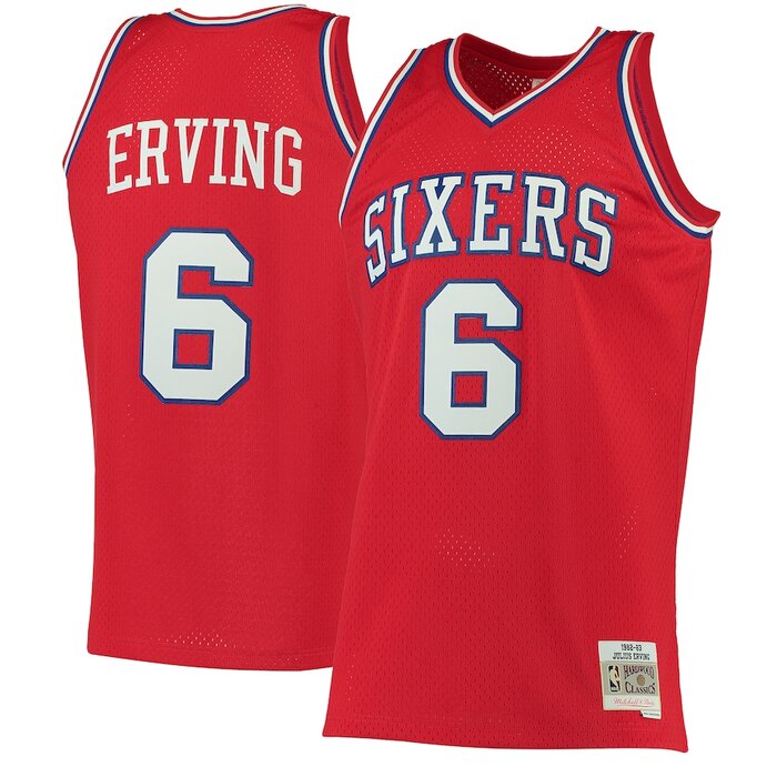 Philadelphia 76ers Julius Erving Mitchell & Ness 1982-83 Hardwood