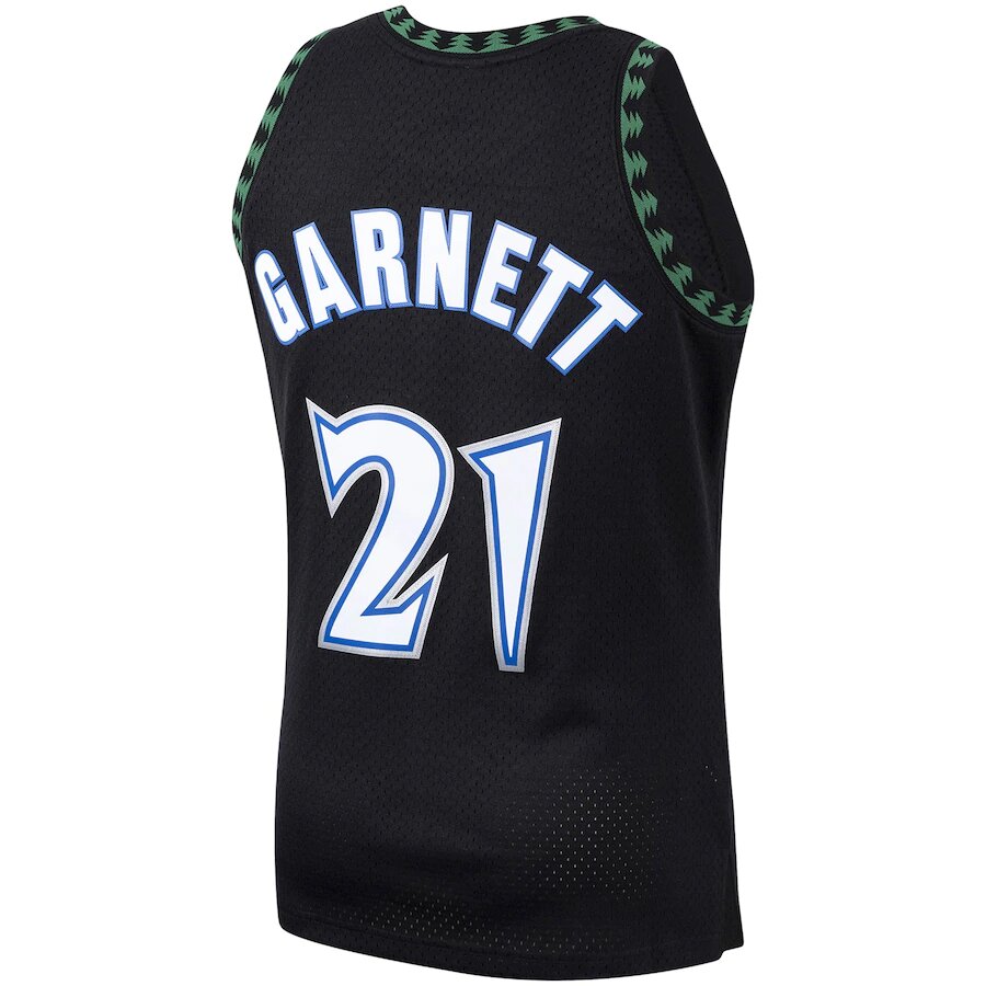 Minnesota Timberwolves Kevin Garnett Mitchell & Ness 1997-98 Hardwood Classics Swingman Player Black Jersey