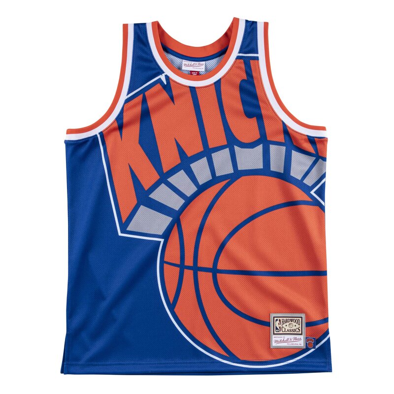 New York Knicks Big Face Mitchell & Ness Blue Jersey | Pro Image