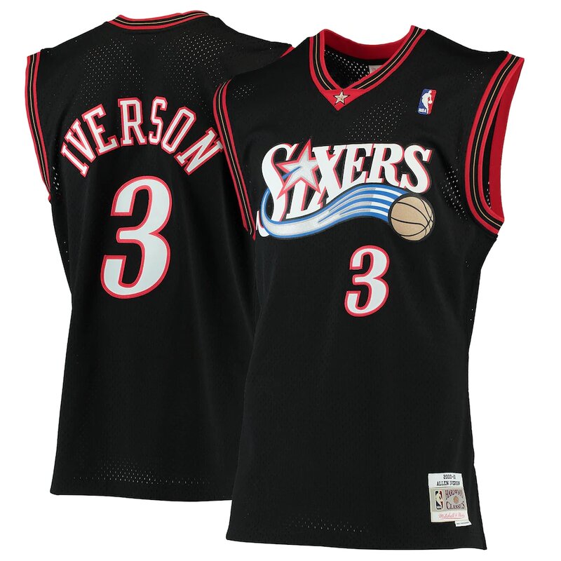 Philadelphia 76ers Allen Iverson Mitchell & Ness 2000-01 Hardwood