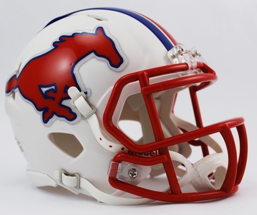 Southern Methodist Mustangs Riddell Speed Mini Helmet