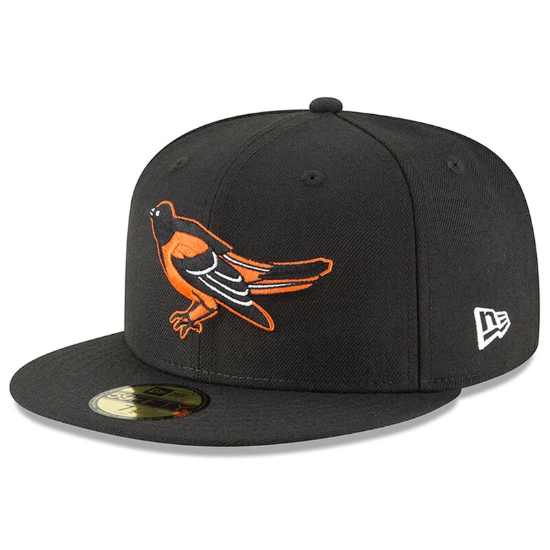 Baltimore Orioles New Era Black 1989 Cooperstown Collection Wool