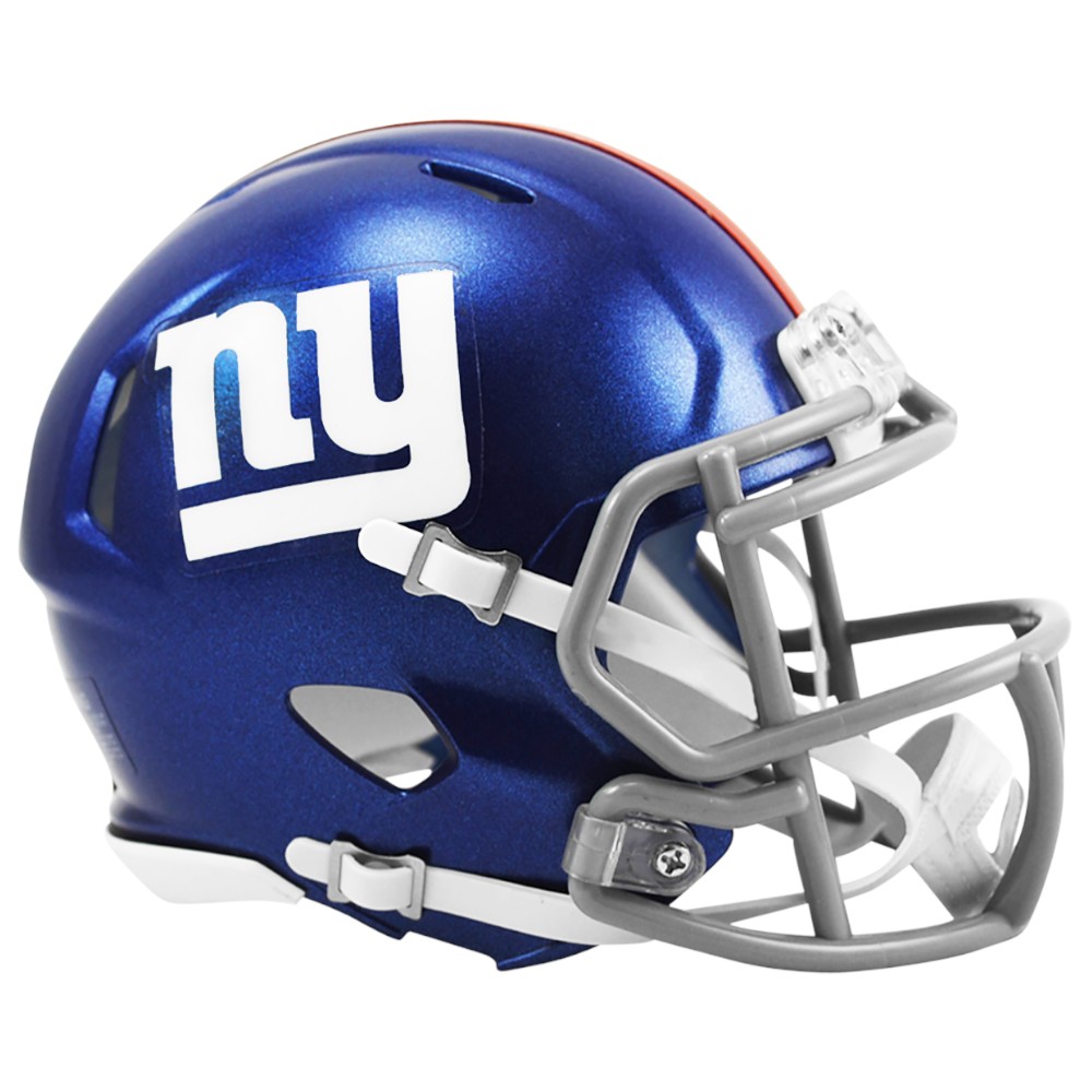 New York Giants Royal Riddell Speed Mini Helmet