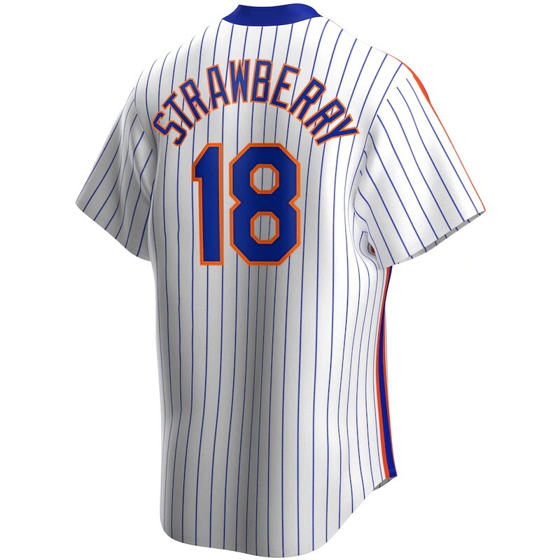 New York Mets Darryl Strawberry Nike White Home Cooperstown Collection Player Jersey
